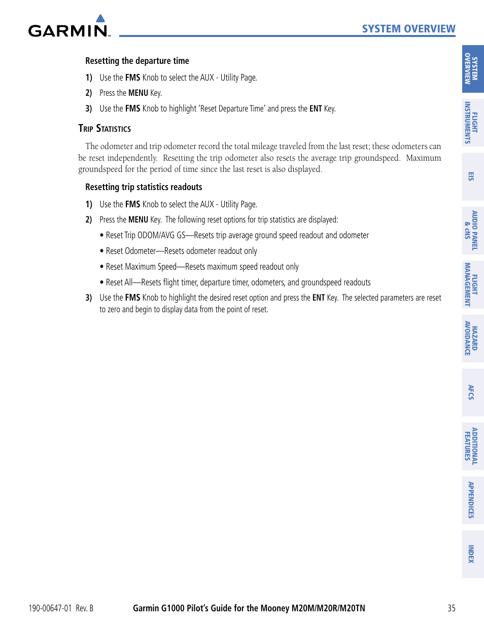 System overview | Garmin G1000 Mooney M20TN User Manual | Page 46 / 494