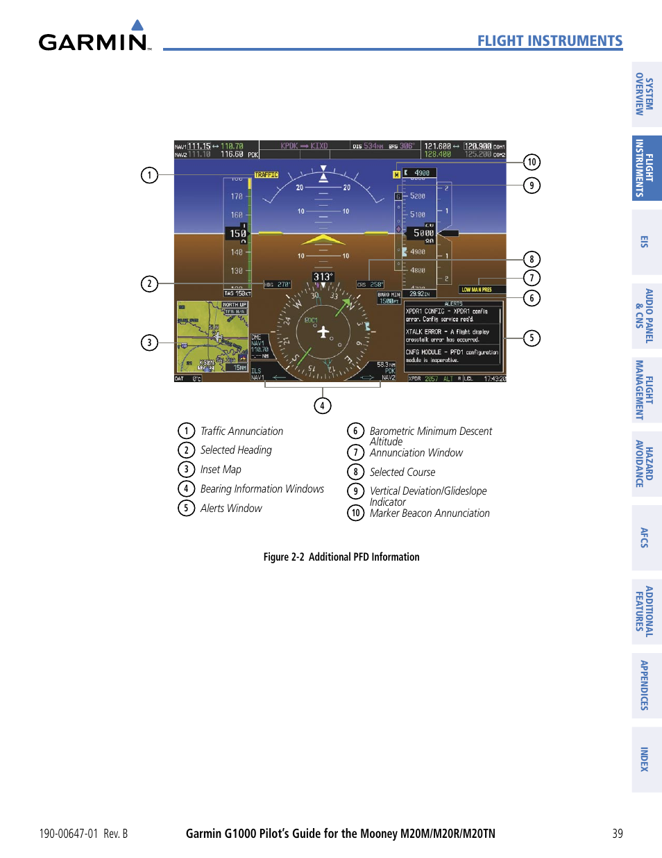 Flight instruments | Garmin G1000 Mooney M20TN User Manual | Page 50 / 494