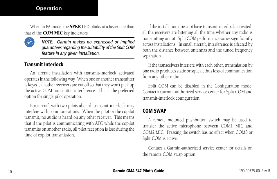 Garmin GMA 347 User Manual | Page 12 / 18