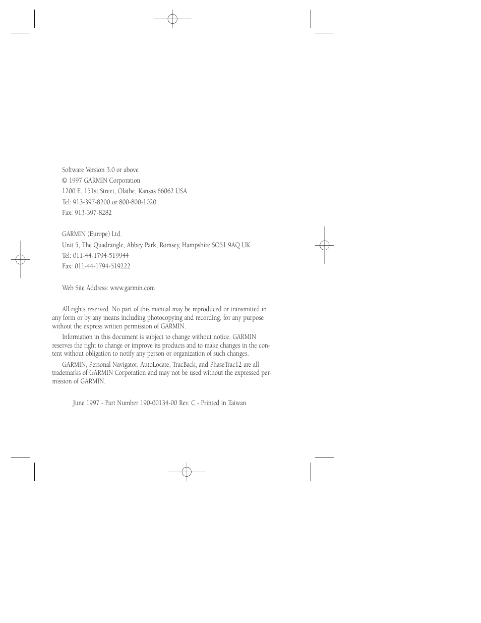 Garmin GPS 12XL User Manual | Page 2 / 64