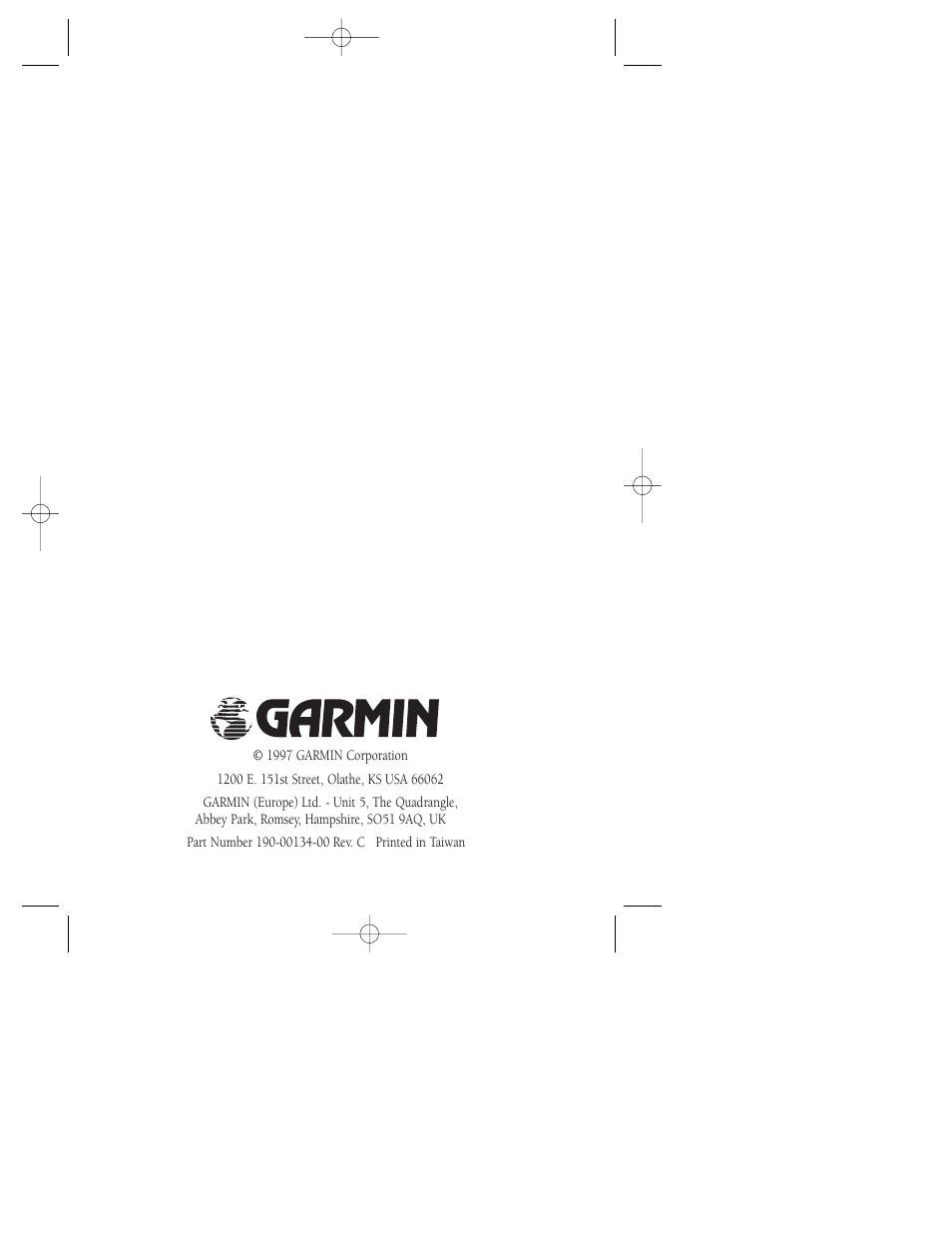 Garmin GPS 12XL User Manual | Page 64 / 64