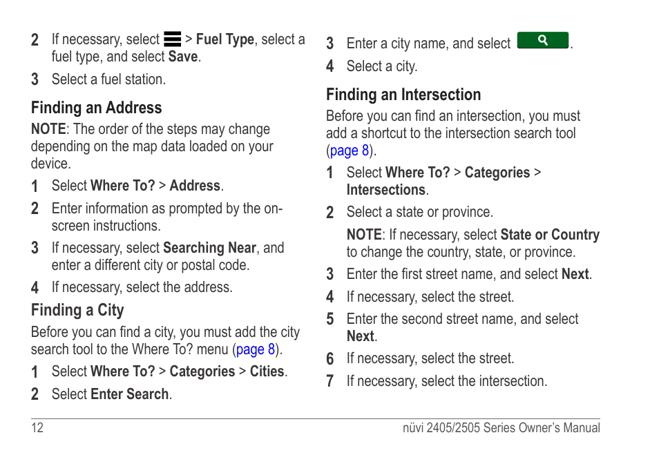 By spelling the name | Garmin nuvi 2595LT User Manual | Page 18 / 88