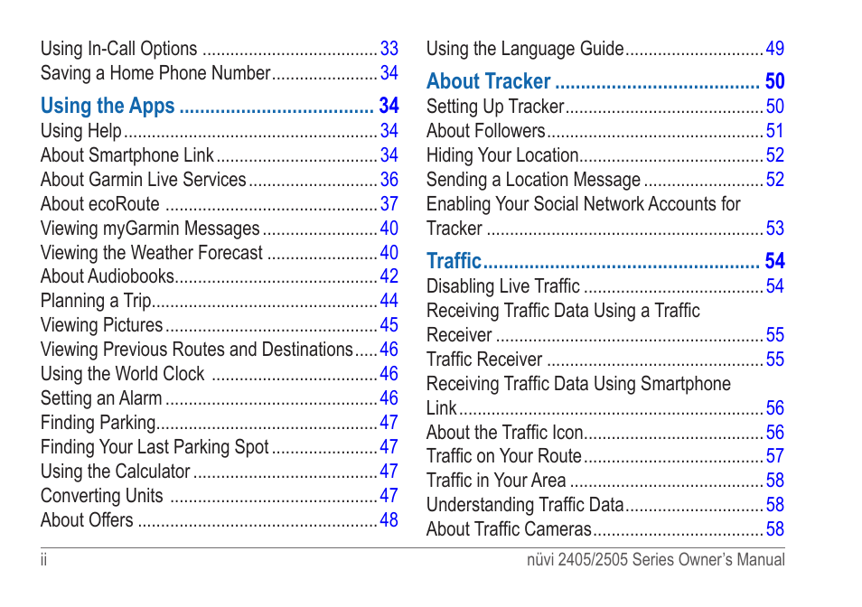 Garmin nuvi 2595LT User Manual | Page 4 / 88