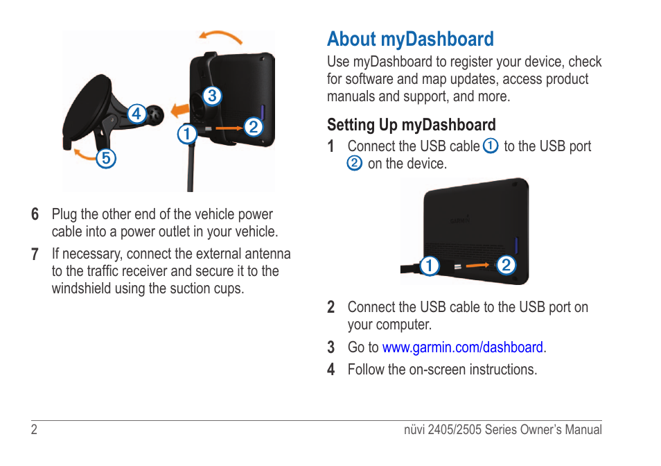 About mydashboard | Garmin nuvi 2595LT User Manual | Page 8 / 88