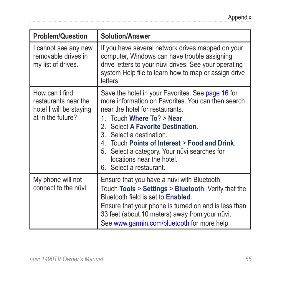 Garmin nuvi 1490TV User Manual | Page 67 / 76