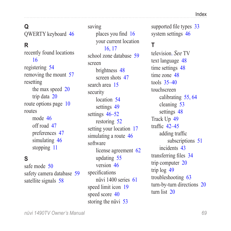 Garmin nuvi 1490TV User Manual | Page 71 / 76