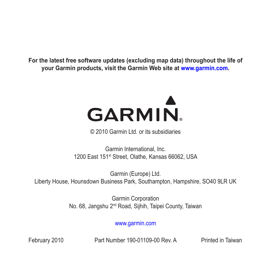 Garmin nuvi 1490TV User Manual | Page 76 / 76