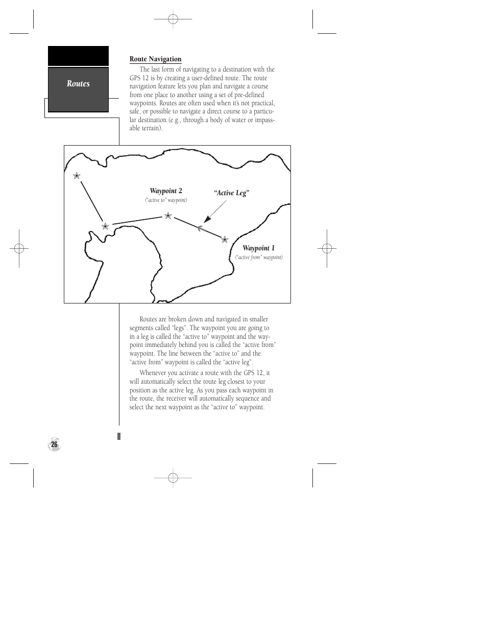 Routes | Garmin GPS 12 User Manual | Page 30 / 66