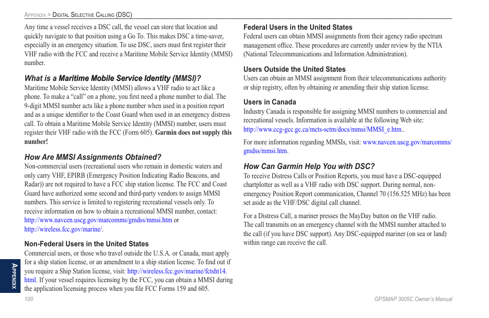 Garmin GPSMAP 3005C User Manual | Page 108 / 124