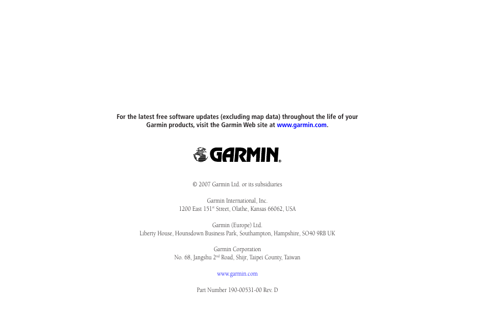 Garmin GPSMAP 3005C User Manual | Page 124 / 124