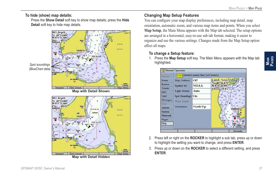 Garmin GPSMAP 3005C User Manual | Page 45 / 124