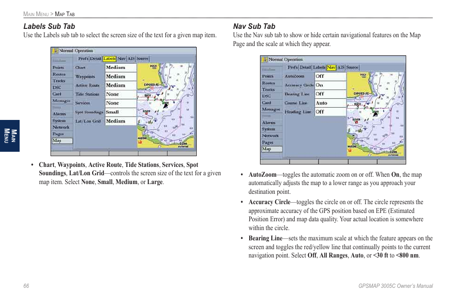 Garmin GPSMAP 3005C User Manual | Page 74 / 124