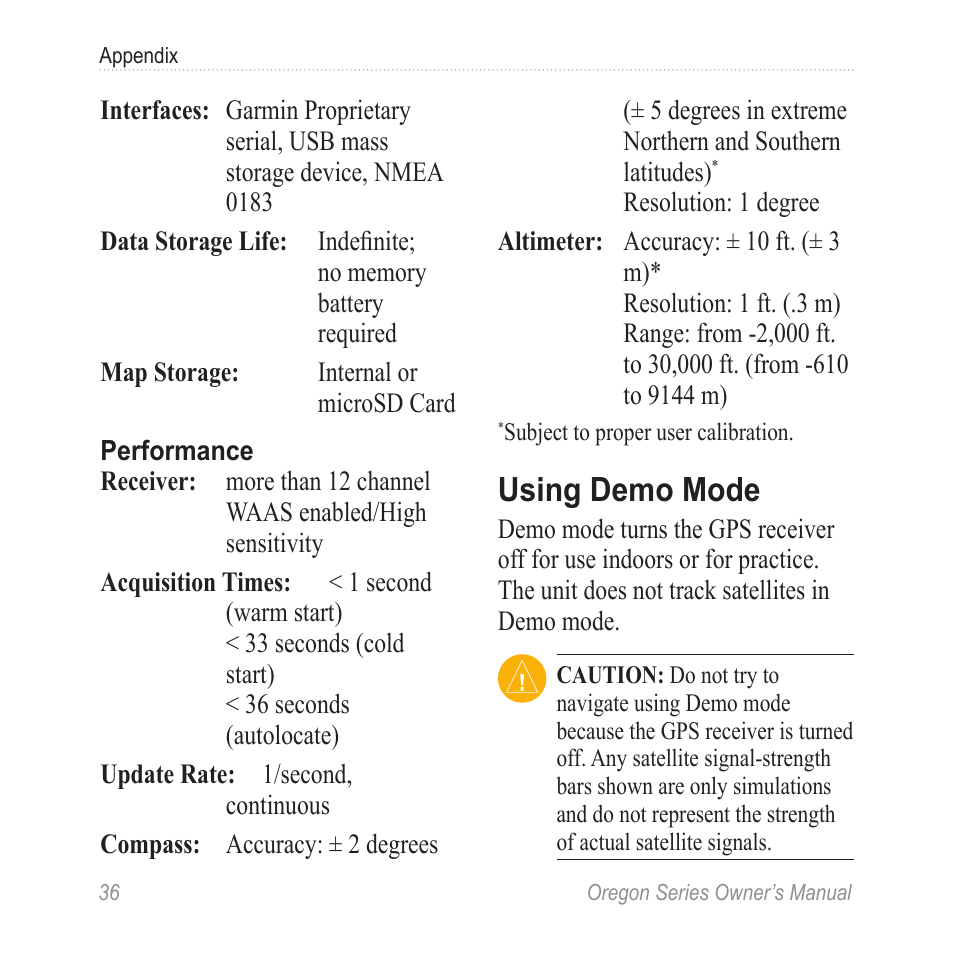 Using demo mode | Garmin Oregon 400t User Manual | Page 44 / 56