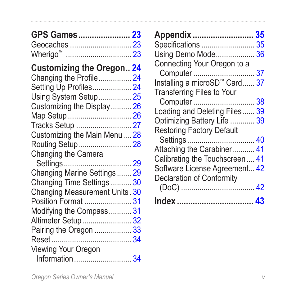 Garmin Oregon 400t User Manual | Page 7 / 56