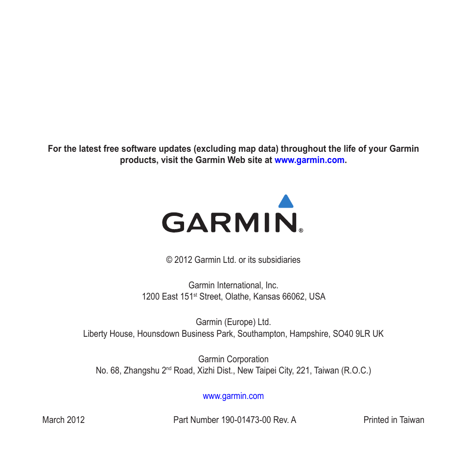 Garmin nuvi 2580TV User Manual | Page 36 / 36