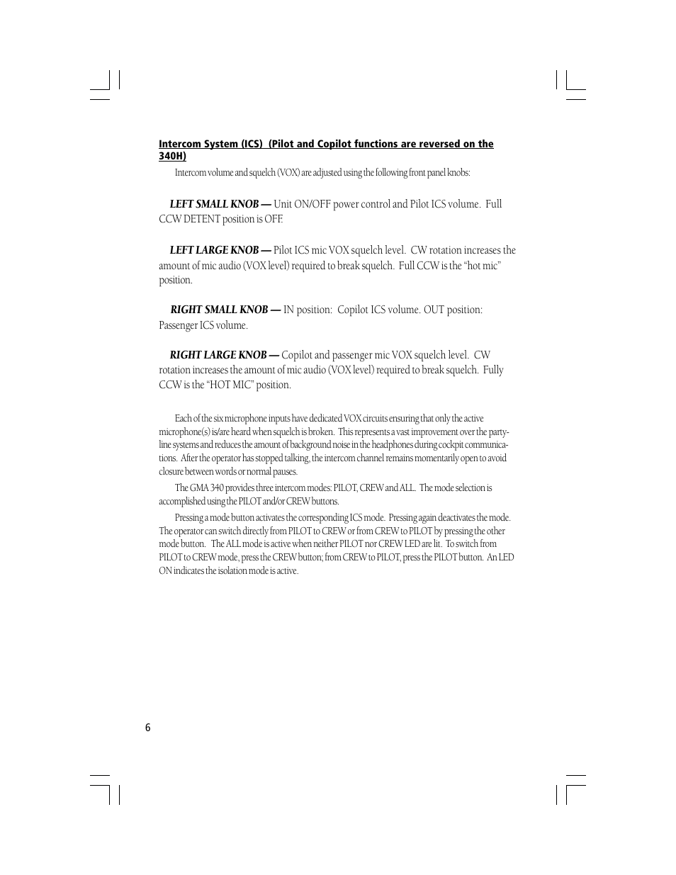 Garmin GMA 340 User Manual | Page 6 / 12