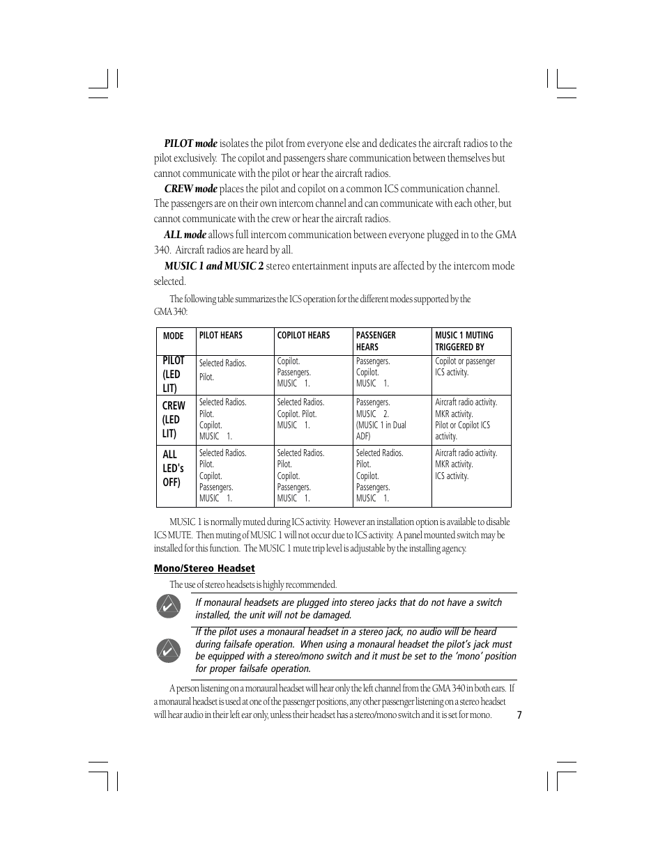 Garmin GMA 340 User Manual | Page 7 / 12