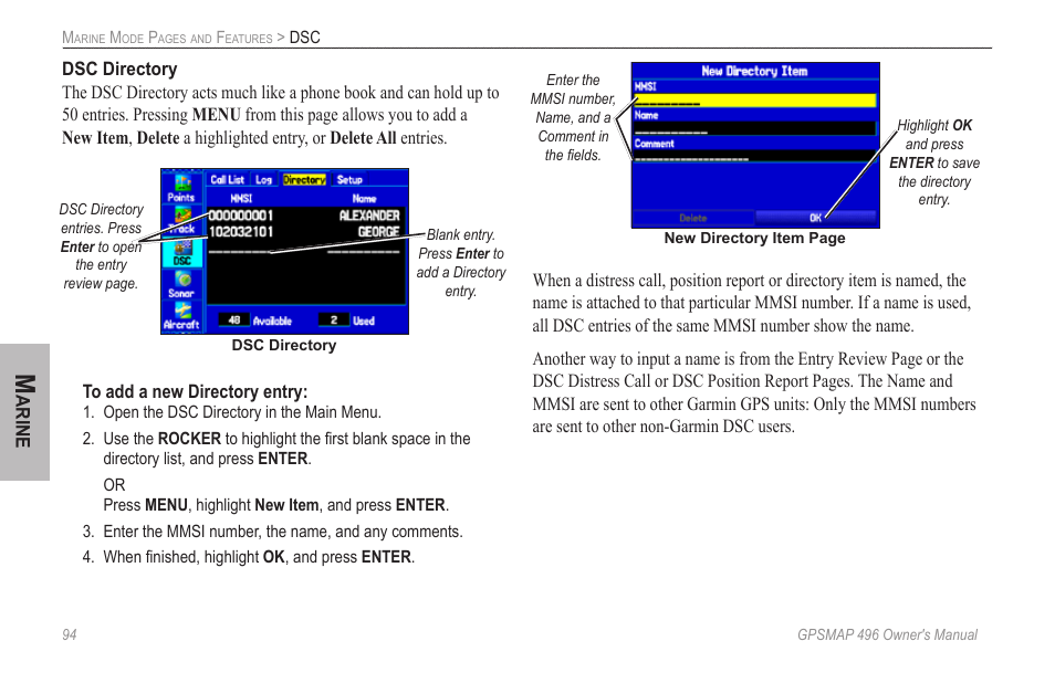 Garmin GPSMAP 496 User Manual | Page 102 / 164