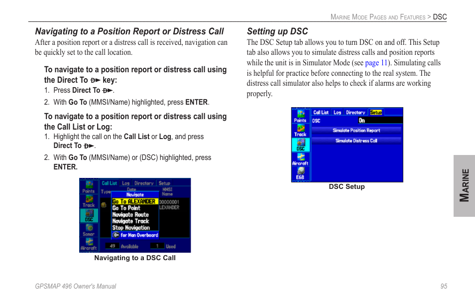 Garmin GPSMAP 496 User Manual | Page 103 / 164