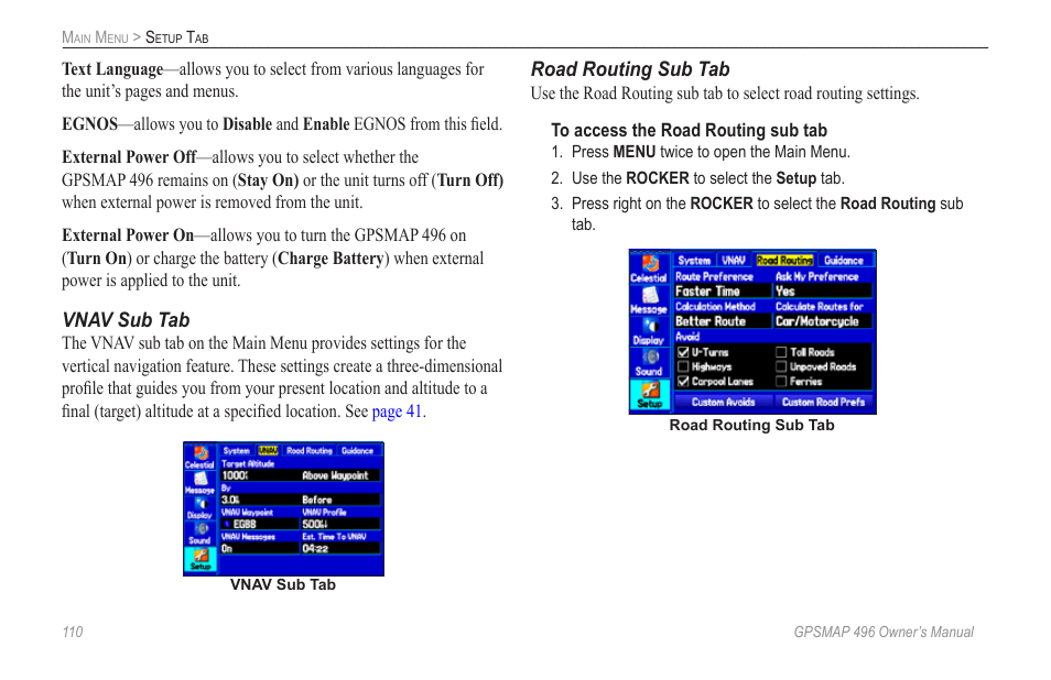 Garmin GPSMAP 496 User Manual | Page 118 / 164