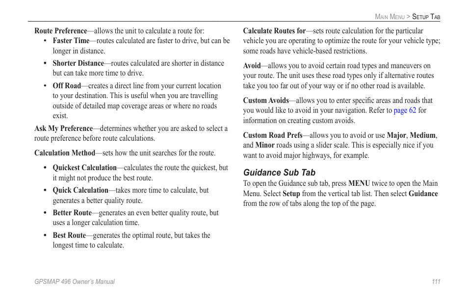 Garmin GPSMAP 496 User Manual | Page 119 / 164