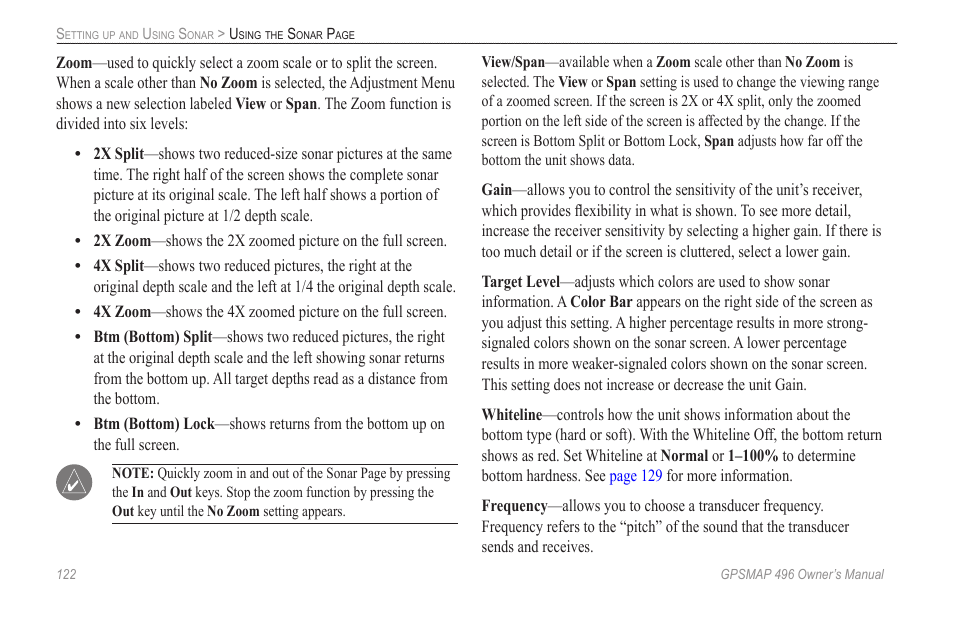 Garmin GPSMAP 496 User Manual | Page 130 / 164