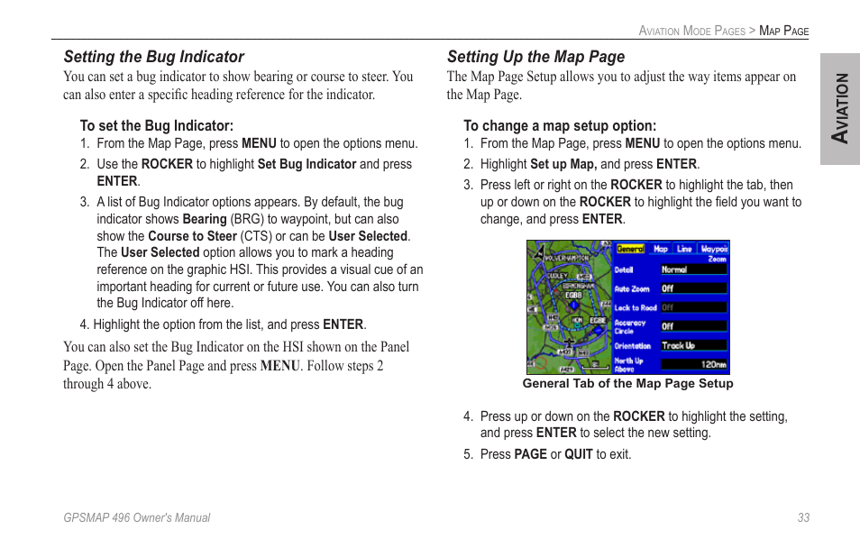 Map and data fields. see, Rack up. see | Garmin GPSMAP 496 User Manual | Page 41 / 164