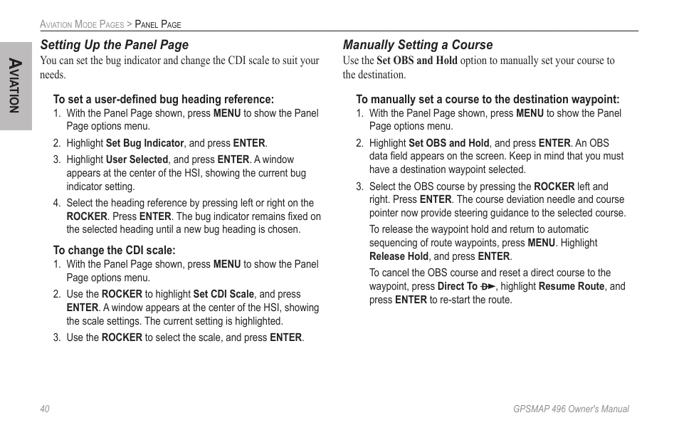 Garmin GPSMAP 496 User Manual | Page 48 / 164