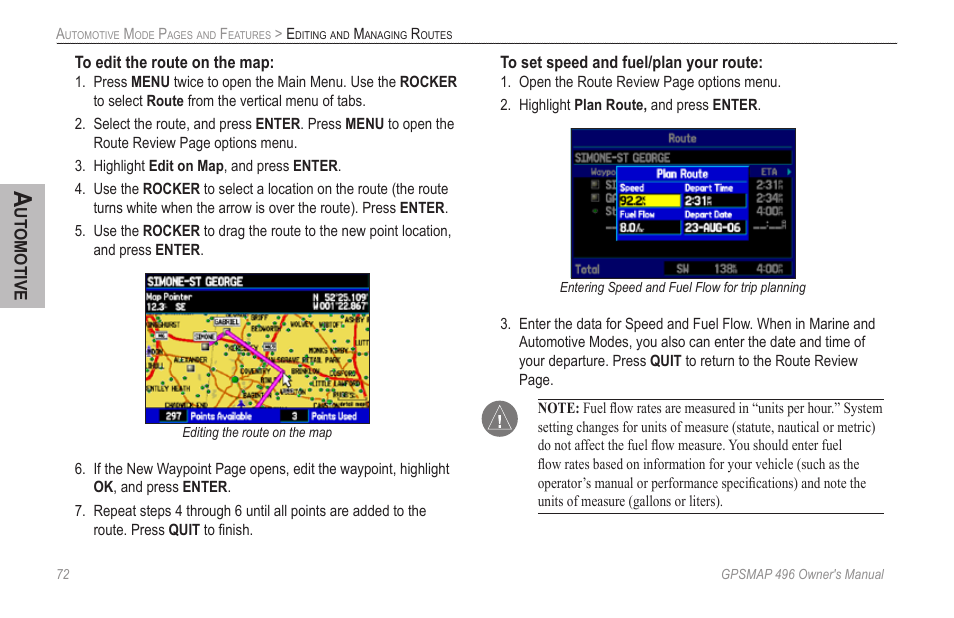 Garmin GPSMAP 496 User Manual | Page 80 / 164