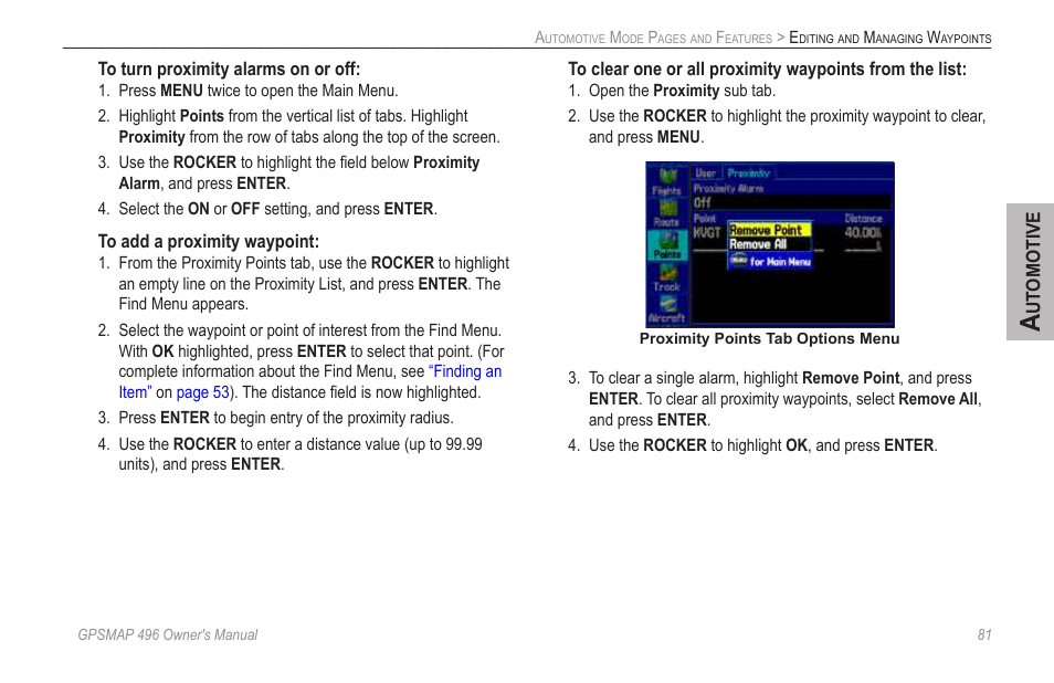 Garmin GPSMAP 496 User Manual | Page 89 / 164