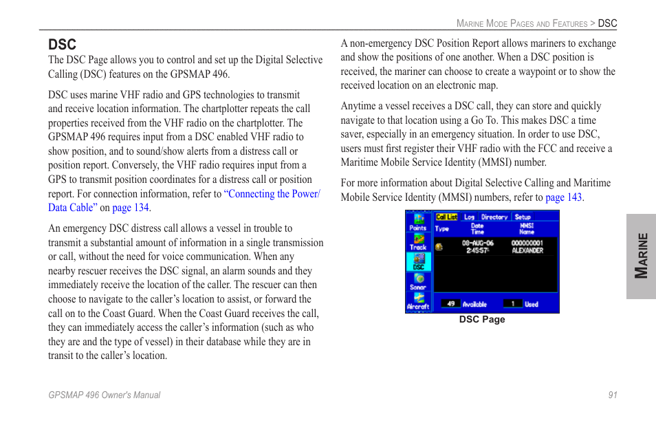 Garmin GPSMAP 496 User Manual | Page 99 / 164