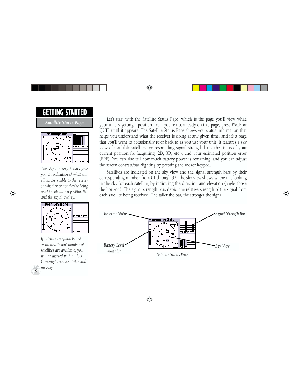 Getting started | Garmin GPS III Plus User Manual | Page 18 / 114