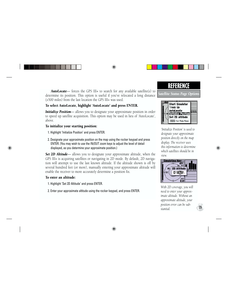 Reference | Garmin GPS III Plus User Manual | Page 39 / 114