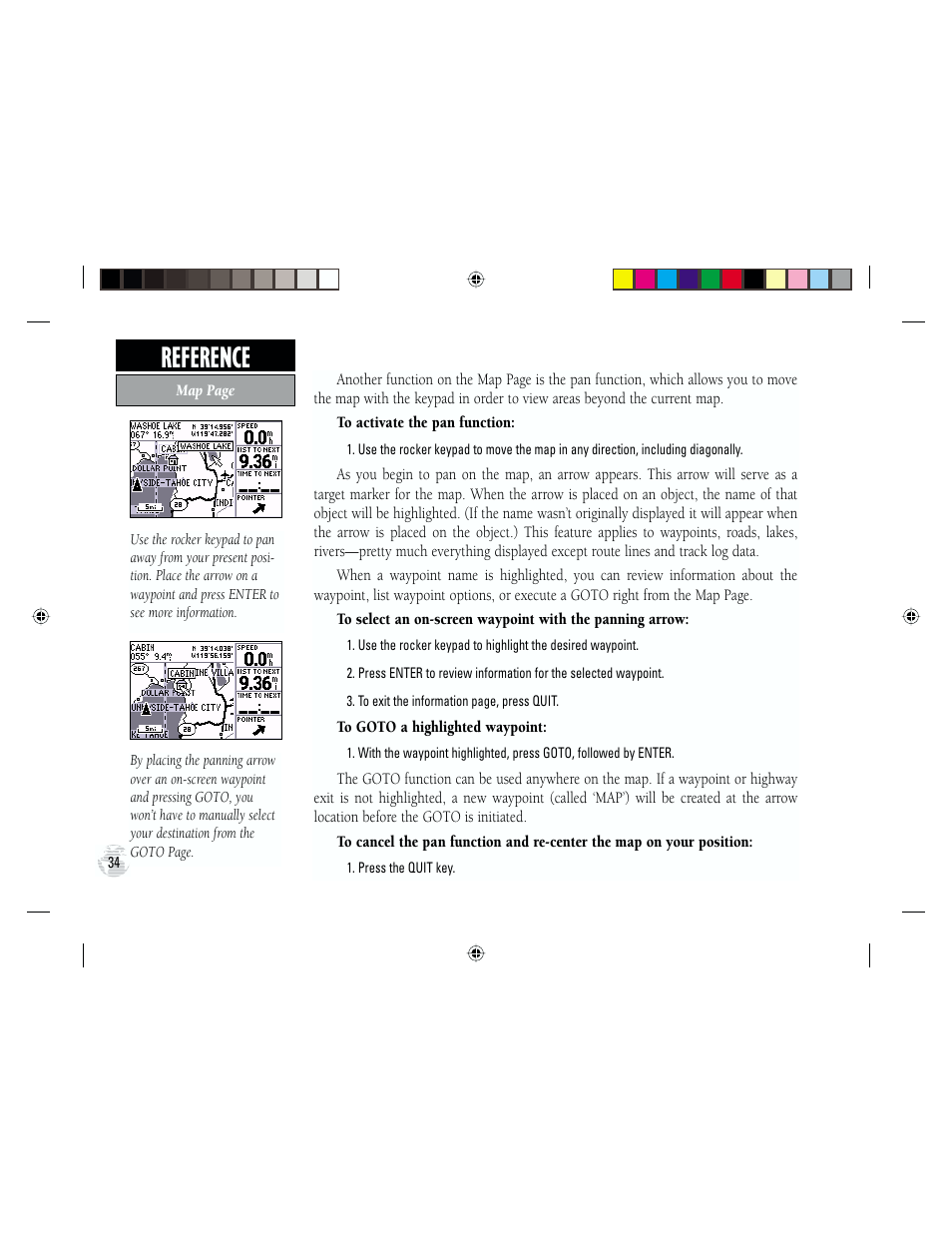 Reference | Garmin GPS III Plus User Manual | Page 44 / 114