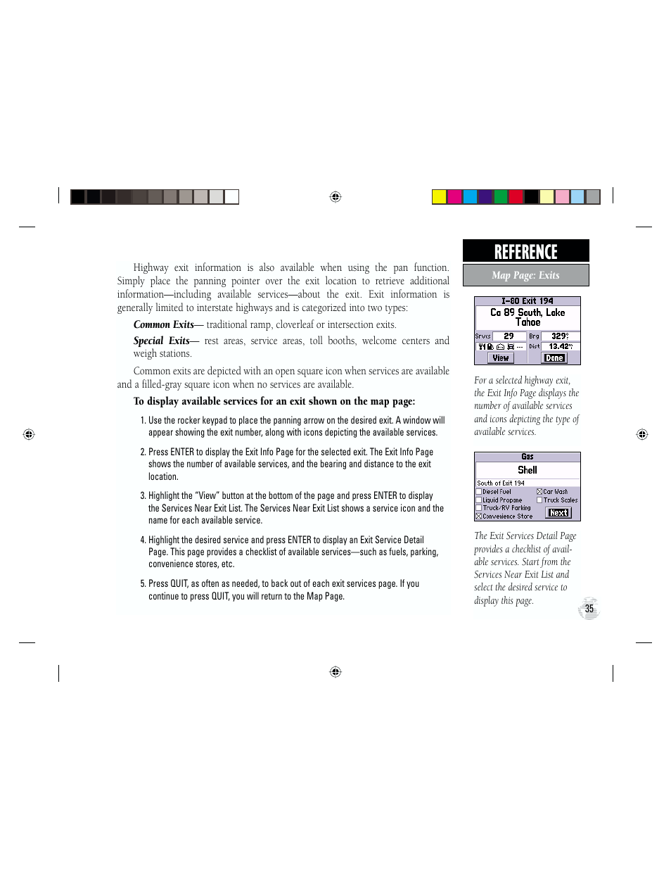 Reference | Garmin GPS III Plus User Manual | Page 45 / 114