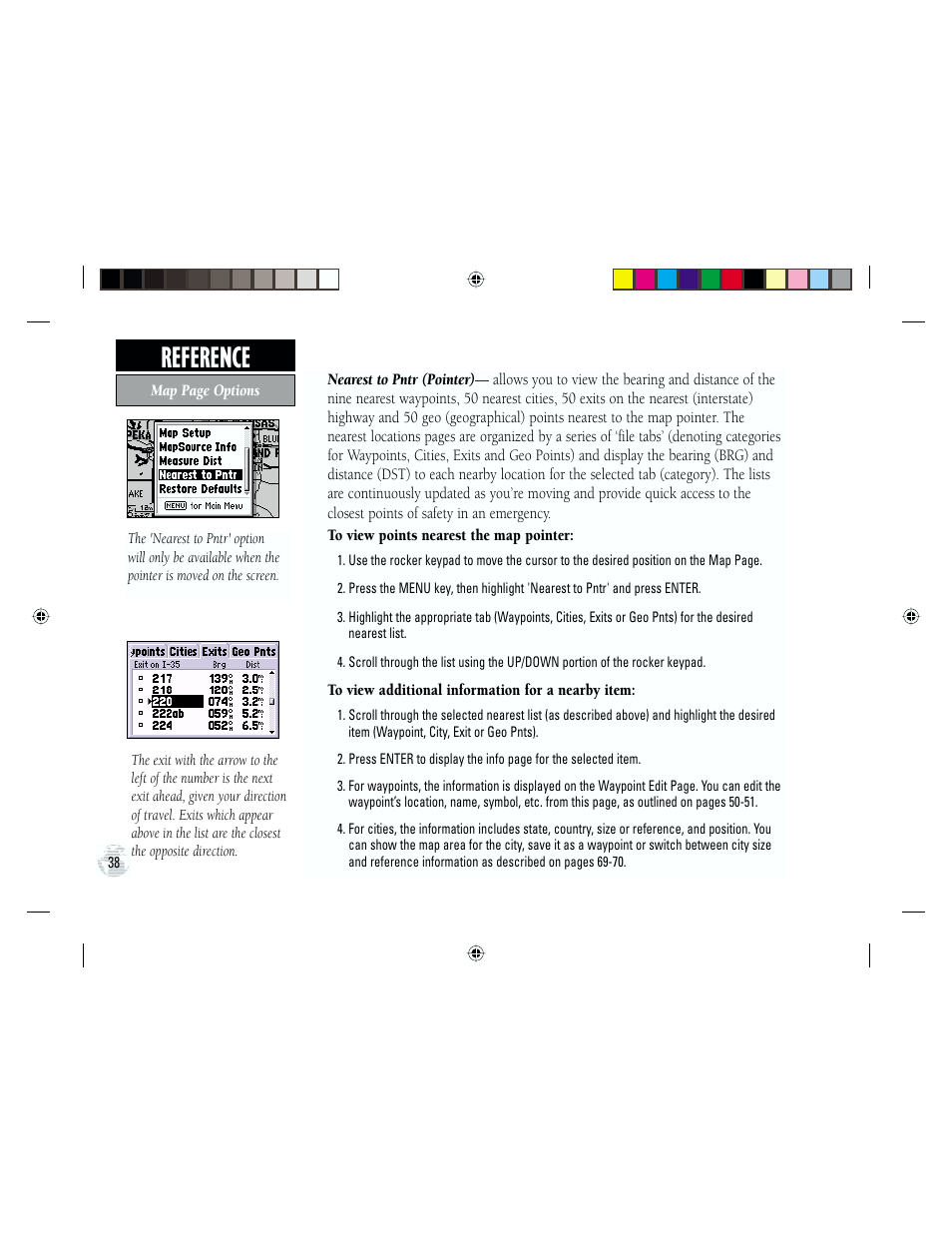 Reference | Garmin GPS III Plus User Manual | Page 48 / 114