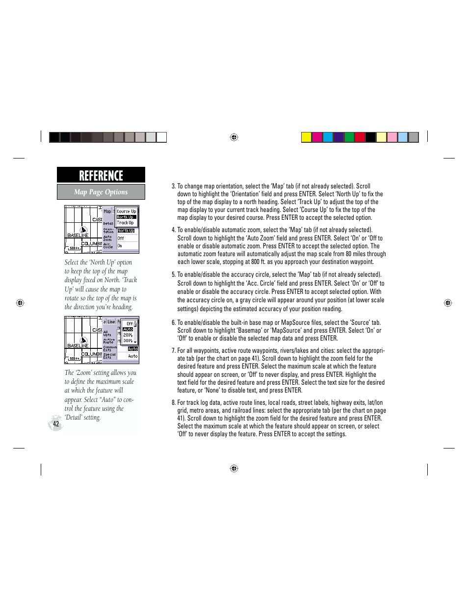 Reference | Garmin GPS III Plus User Manual | Page 52 / 114