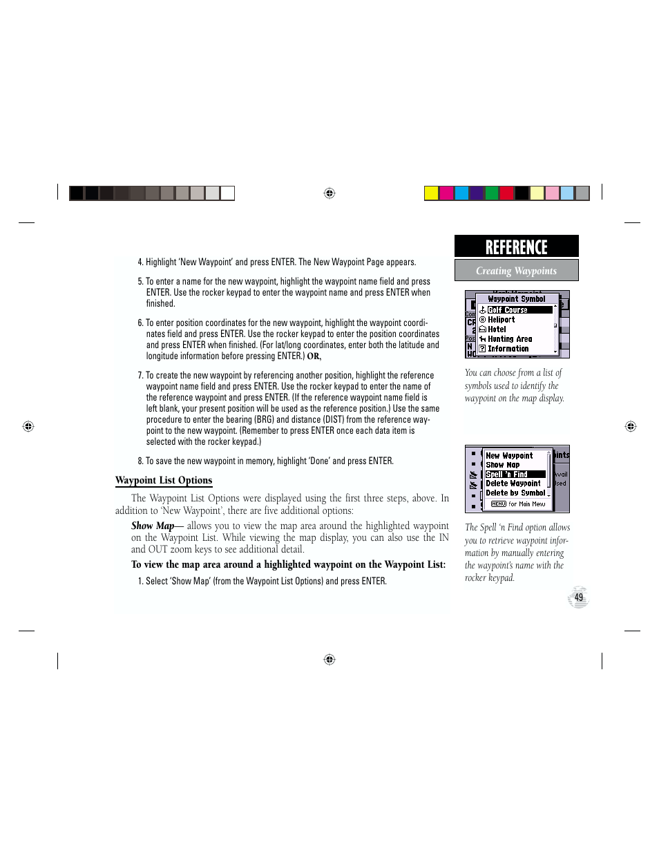 Reference | Garmin GPS III Plus User Manual | Page 59 / 114