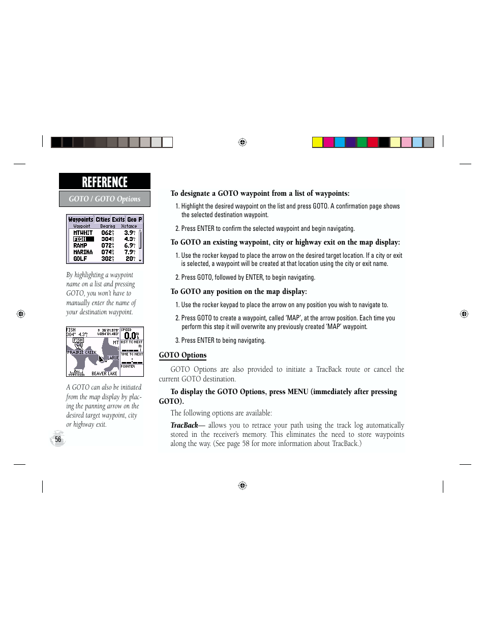 Reference | Garmin GPS III Plus User Manual | Page 66 / 114