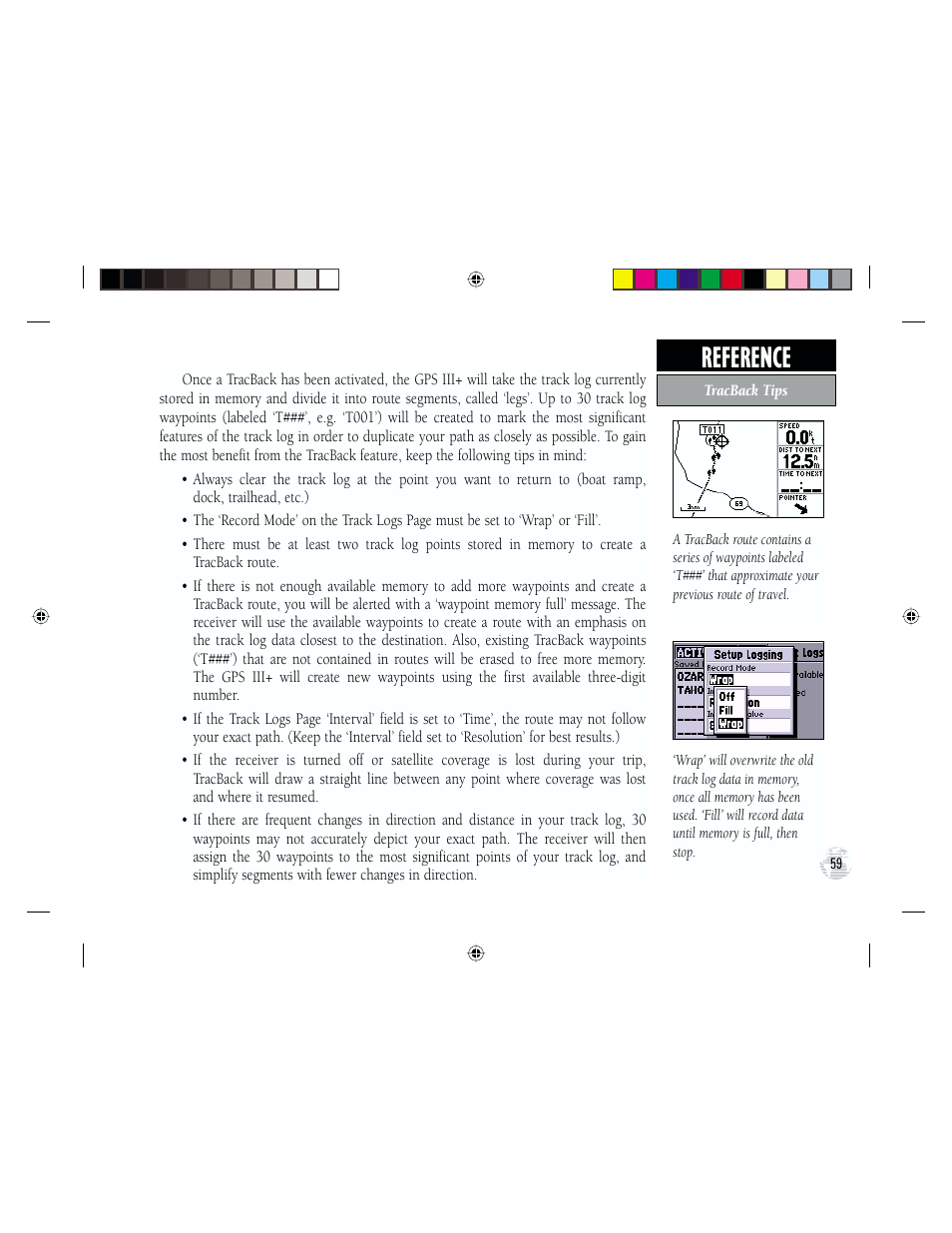 Reference | Garmin GPS III Plus User Manual | Page 69 / 114