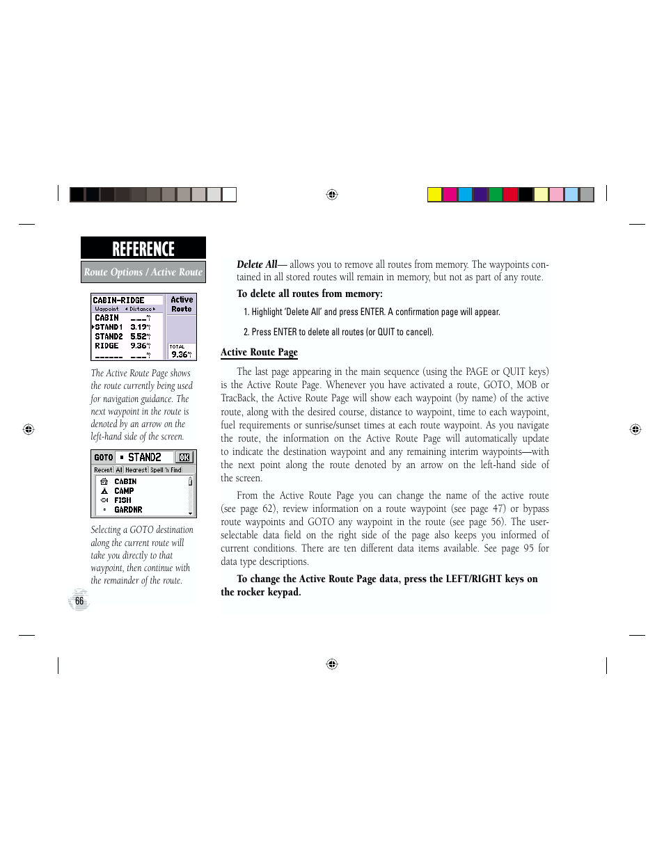 Reference | Garmin GPS III Plus User Manual | Page 76 / 114