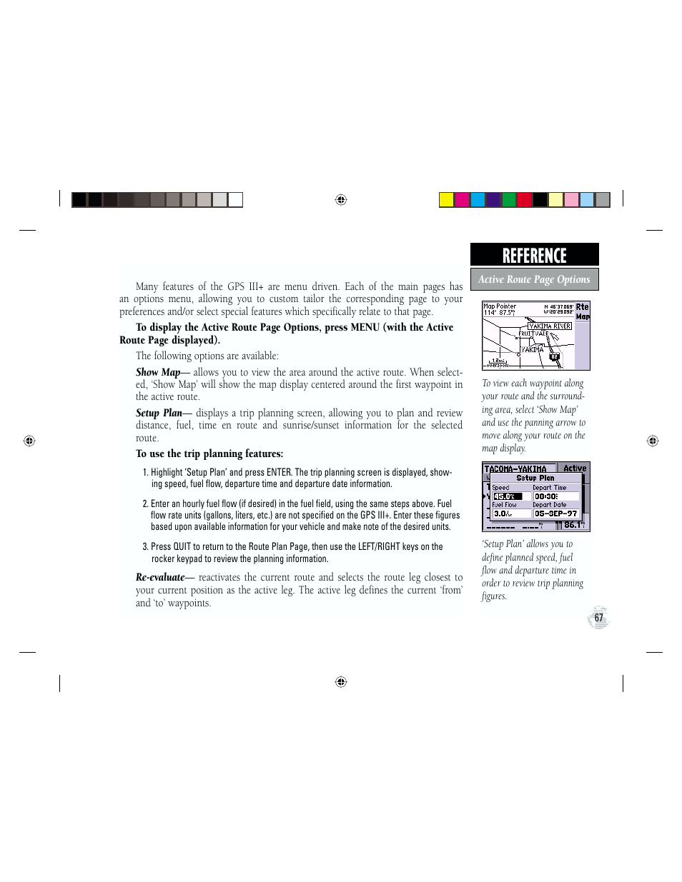 Reference | Garmin GPS III Plus User Manual | Page 77 / 114