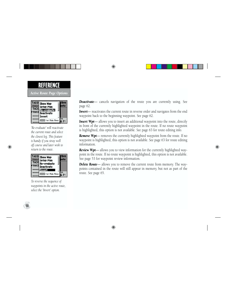 Reference | Garmin GPS III Plus User Manual | Page 78 / 114