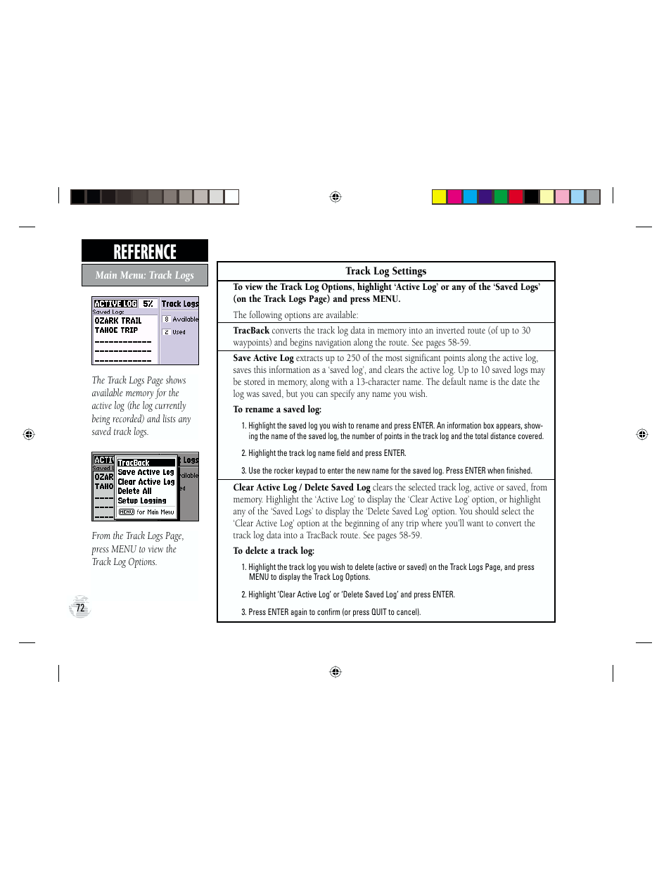 Reference | Garmin GPS III Plus User Manual | Page 82 / 114