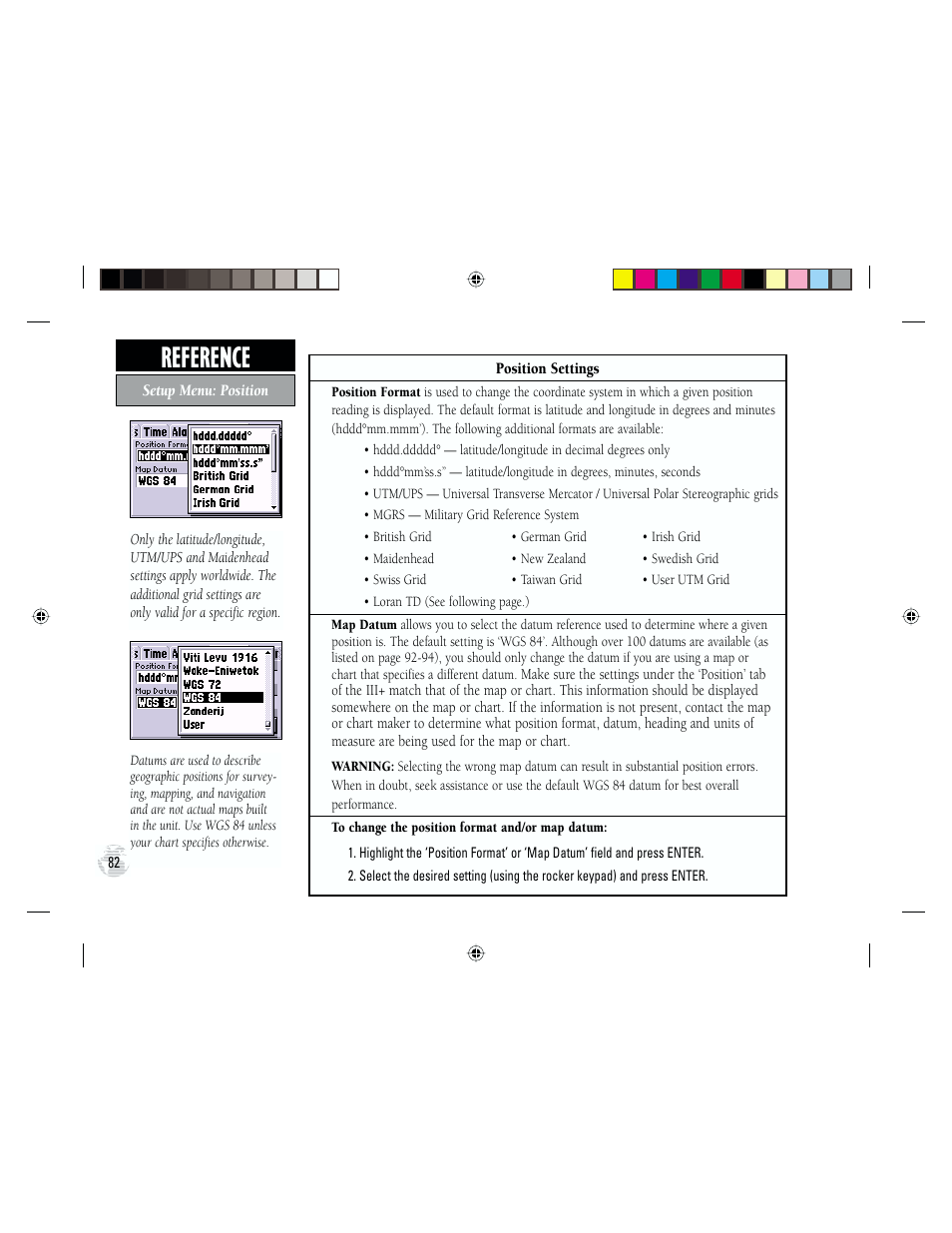 Reference | Garmin GPS III Plus User Manual | Page 92 / 114