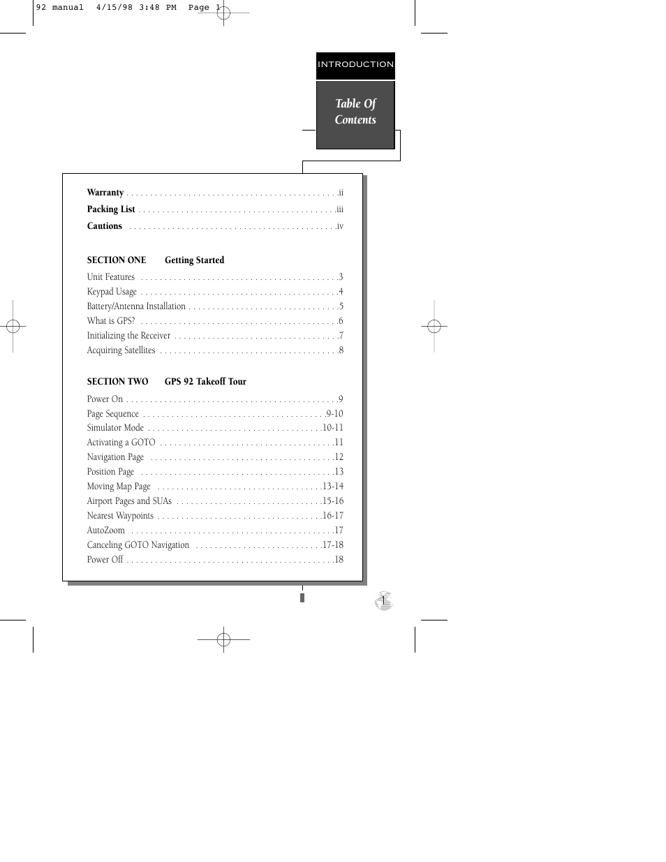 Garmin GPS 92 User Manual | Page 7 / 84