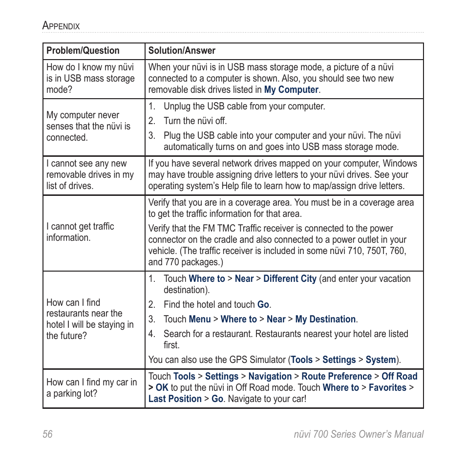 Garmin nuvi 780 User Manual | Page 62 / 66