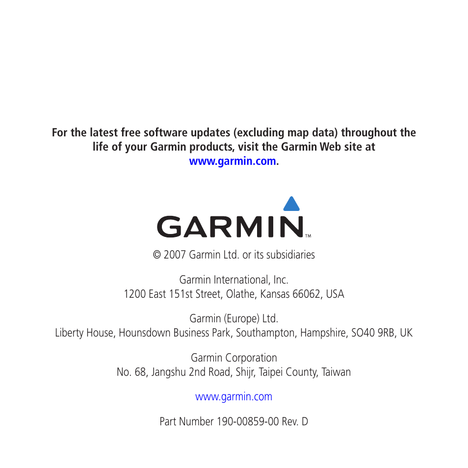 Garmin nuvi 780 User Manual | Page 66 / 66