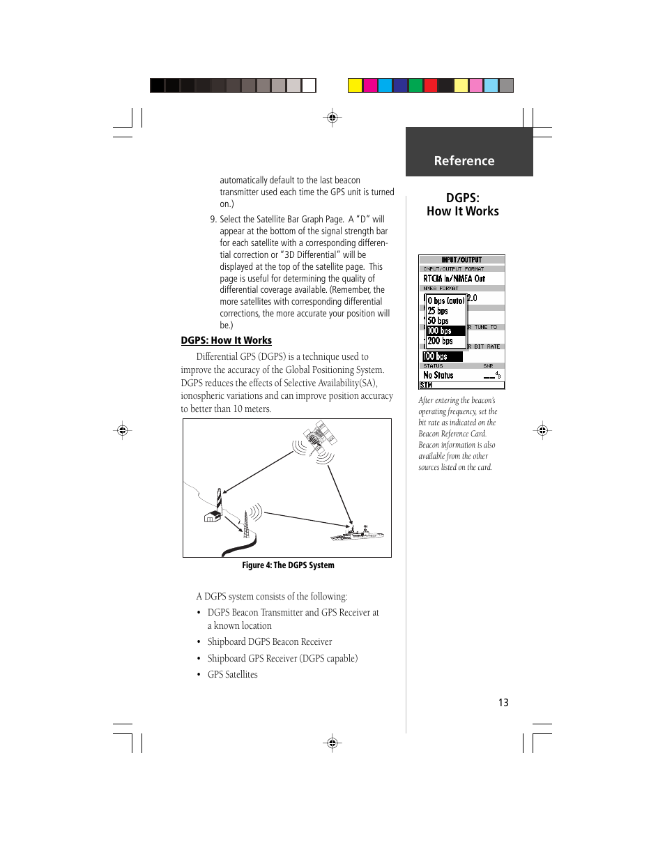 Reference, Dgps: how it works | Garmin GBR 21 User Manual | Page 15 / 24