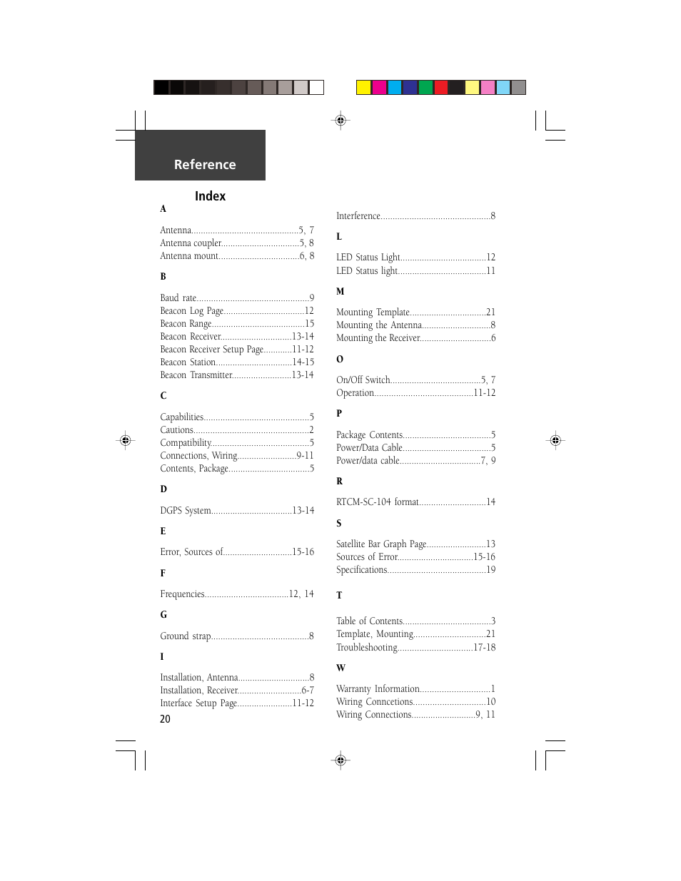 Garmin GBR 21 User Manual | Page 22 / 24